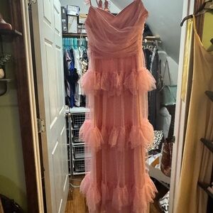 Lulu's Blush Pink Mesh Dress